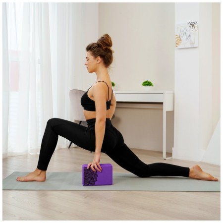 Sangh yoga block, 23 × 15 × 8, purple color-7