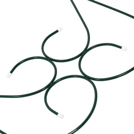 Decorative fence, 55 × 300 cm, 5 sections, metal, green, "gardener"-8