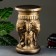Figure - stand "Three elephants" 28x28x50cm, black gold