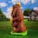 Garden figure "Bears Come friends" 30x27x55cm