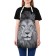 Apron kitchen with a “wise lion” photo print, adjustable, size OS