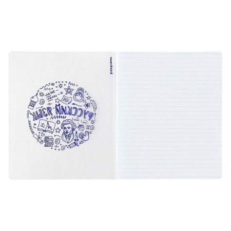 Subject notebook, 48 sheets, ruler, Russian language Erichkrause "Chaos", plastic cover silk-screen cover, block offset 100%, information block-3