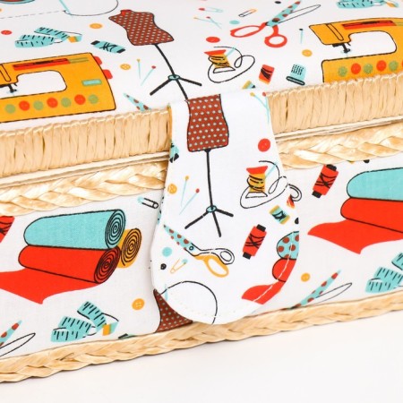 Casket for needlework "Sewing workshop" 9,5x19.5x13 cm-1