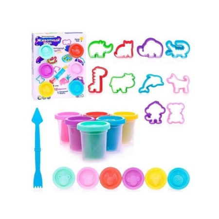 Set for children's modeling "Test-plastilin. Animal world"-4