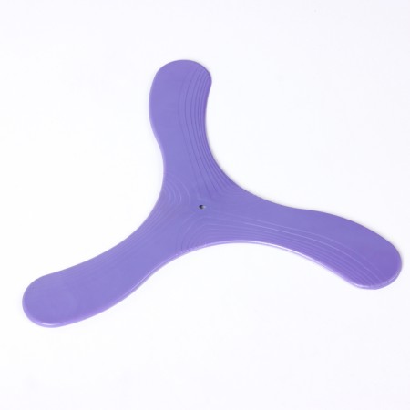 Three -lobed boomerang, 23 x 23 cm, plastic, lilac-1