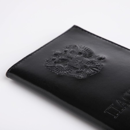Cover for passport, black color-3