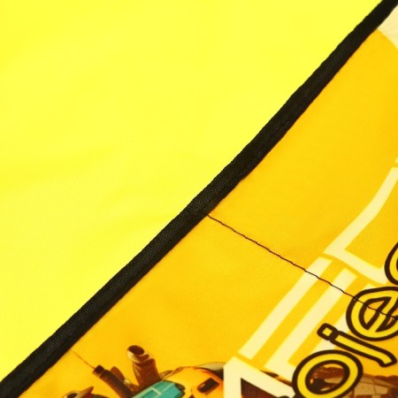 Apron for labor + sleevens, 490 x 390/250 x 120, (height 116-152) NF-2, "yellow robot" yellow/black-2