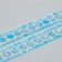 Sticker of rhinestones plastic "circles with microbiser" MIX 31.5x6.7 cm