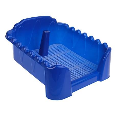 RIF toilet with a column, for dogs, 40 x 40 cm, blue