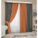 Set of curtains "Canvas", size 200x260 cm, 2 pcs, pavement color, orange