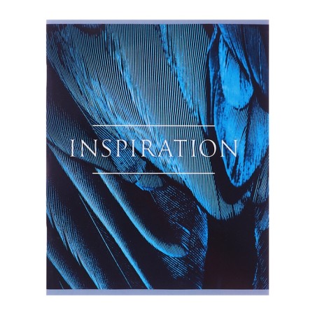 Notebook of 48 sheets in Calligrata "Inspiration", cover coated cardboard, uf-lak, block offset, mix-3