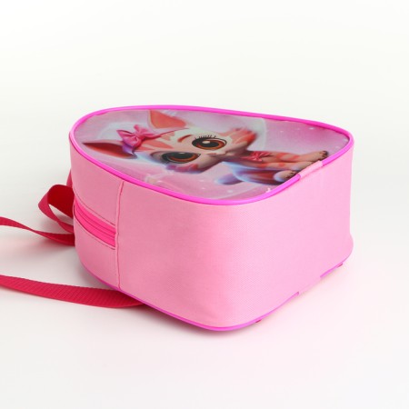 Children's backpack 21*9*23, lightning departure, a cat with a bow, pink-3