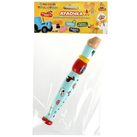 Wooden toy "Dudochka. Blue Tractor "23 cm-3