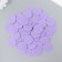 Felt circles (D 2.5-3.5 cm), 1mm, 50 pcs, lilac