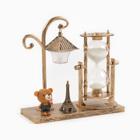 Sanding clock "Street flashlight", souvenir, with backlight, 15.5 x 6.5 x 15.5 cm