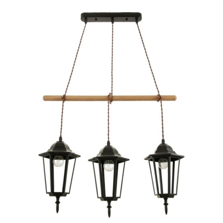 Lamp Bayerlux 1680/3bk E27 40W Black 50x15x30-130 cm