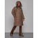 Coat insulated winter female, size 46, brown color