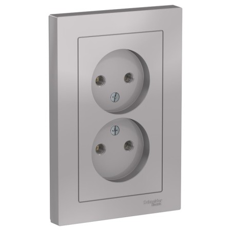SE OTLASDESIGN, 16 A, double, assembly, without salary, aluminum color-1