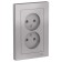 SE OTLASDESIGN, 16 A, double, assembly, without salary, aluminum color