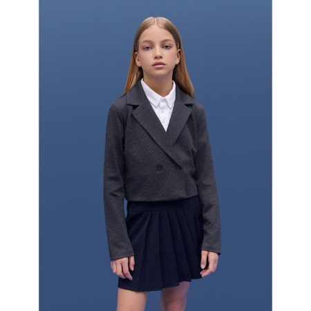 Shorted jacket for a girl Amarobaby Study Short, height 152 cm, color gray color-11