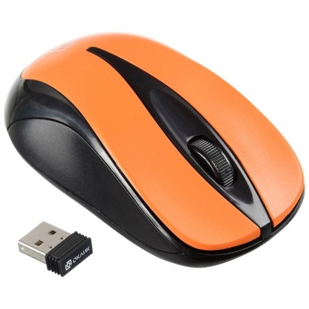 Mouse Oklick 675MW Black/Orange optical (800DPI) Wireless USB (2but)-1