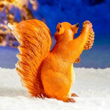 Garden figure "Squirrel with a bump" 12x27x28cm-5