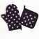 Set kitchen stars mittens-output 20x28cm, severity 17x17cm, 35% x/l, 65% of the p/e
