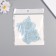 Stick Paper "Butterfly with forget -me -nots" matte heavenly set 12 pcs 12 cm, 10 cm, 8 cm