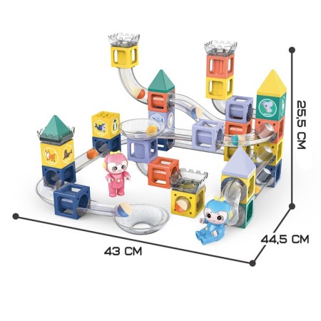 Magnetic designer "Marbble", 70 parts-1
