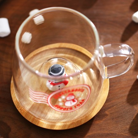 Glass mug with a "happy New Year" lid, 350 ml-10