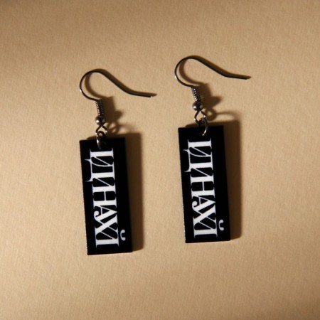 Earrings "Hi Bitch"-6