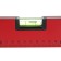 Matrix level, 150 cm, aluminum, 3 eyes, red, ruler