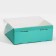 Confectionery box with PVC lid, packaging, Tiffany, 25 x 22.5 x 10 cm