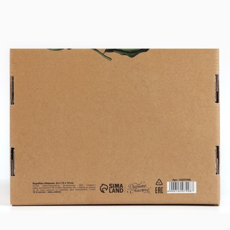 Gift folding box, packaging, "eco", 22 x 16.5 x 10 cm-5