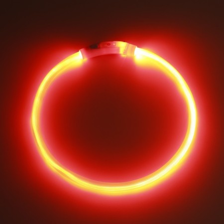 Collar - highlight ring, charging from USB, up to 70 cm, 3 glow modes, red-11