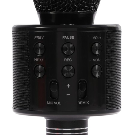 Microphone for karaoke Luazon LZZ-56, WS-858, 1800 mAh, black-3