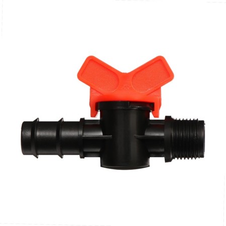 The control valve, external thread 3/4 ", for the hose 3/4" (19 mm), plastic-2