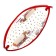 Penal soft, 1 department, 90 x 210 x 35 mm, voluminous, silicone, Phoenix "Two cats" White/pink 65733