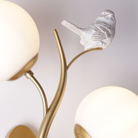 Bra Arte Lamp Camomilla a9712AP-2SG, E14, 2x40 W, 19x32x50 cm, golden-1