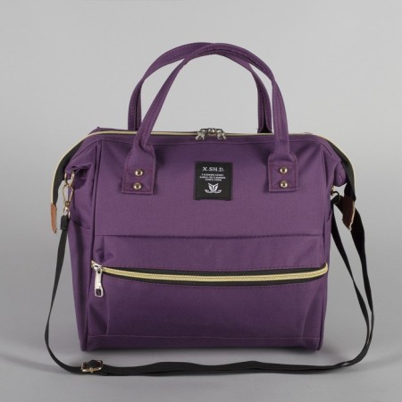 Bag-rug 2 in 1 on wheels 18 ", lightning department, external pocket, purple color-7