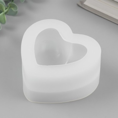 Mold Silicon "Volumetric Heart" 8x7.5x3.9 cm-1