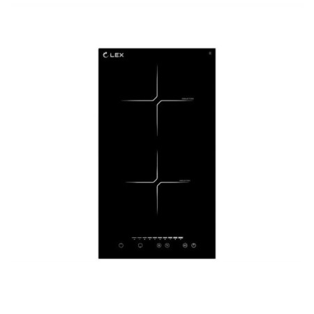 The hob Lex EVI 320-2 BL, induction, 2 burners, sensor, black
