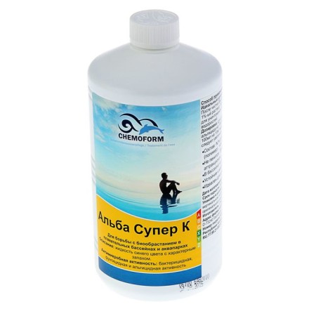 Algicide Alba Super K, against algae, bacteria and fungi in the pool, 1 liter