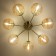 Ceiling chandelier CITILUX “Tommy” CL102173, 66.5x66.5x26 cm, 7x40W, E14, brown color
