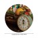 The tablecloth “New Year is knocking”, round, oxford, elastic band, size 140x140 cm, diameter 105-120 cm