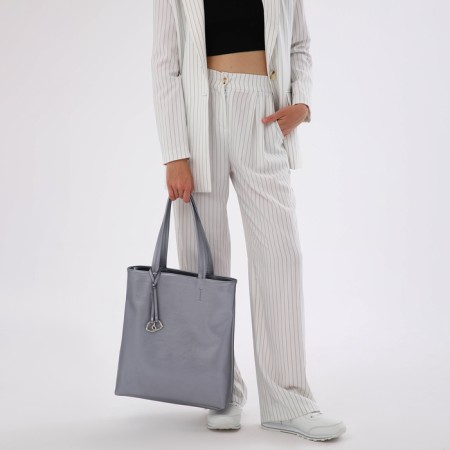 Women's bag with lightning, silver color-9