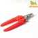 Small side claws with straight handles, a hole of 9 mm, red