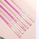Set of candles in the cake, 6 pieces "Happy", 17 cm, pink with metallic