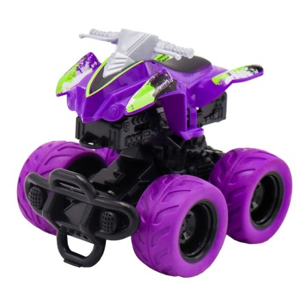 Friction Funky Toys "ATV", with a crash effect, 4x4, purple color