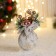 Ball plastic decor "Shine of Christmas" Snowflakes, 8x12 cm, mix